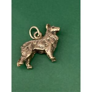 Collie Dog Sterling Silver Jewelry Charm #pet